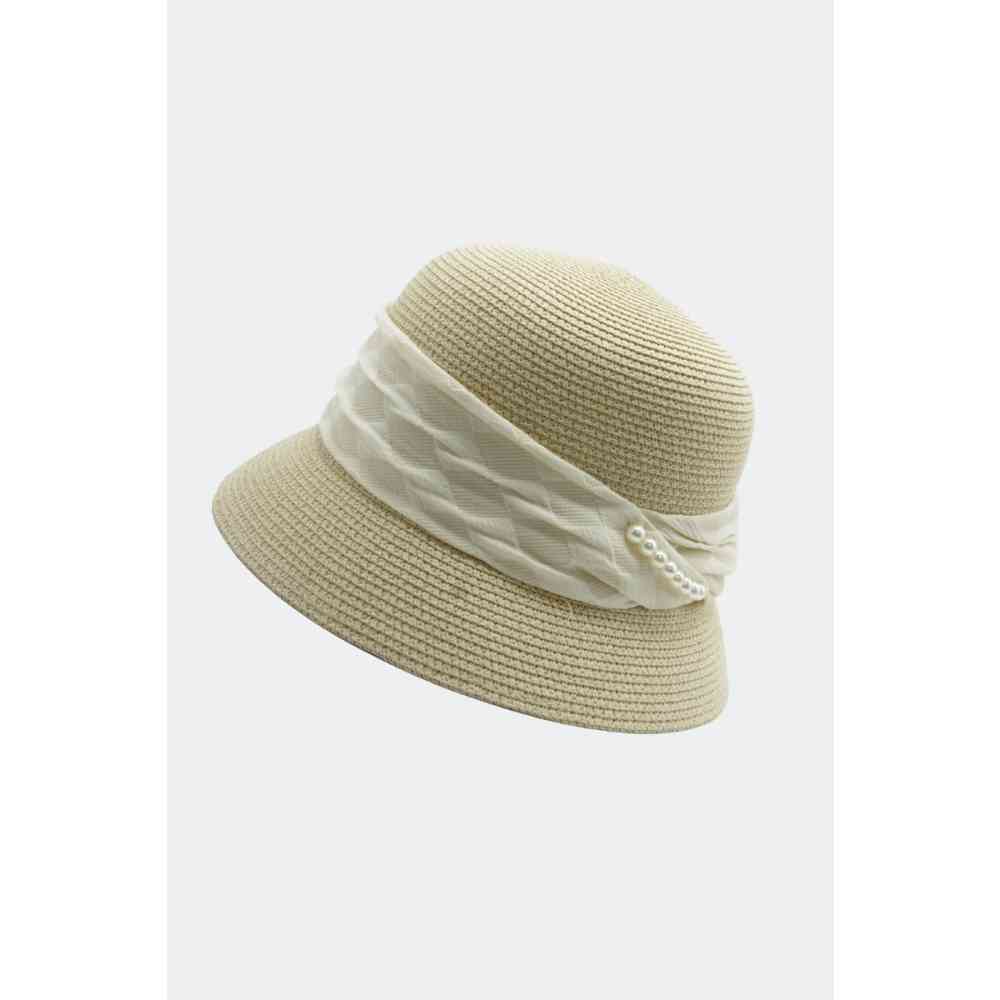 Voodoo Vixen - Pearl Strand Straw Sun hat - Beige